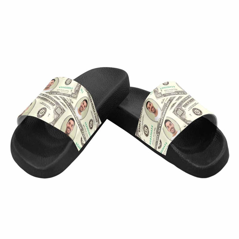 Custom Face Money Women's Slide Sandals