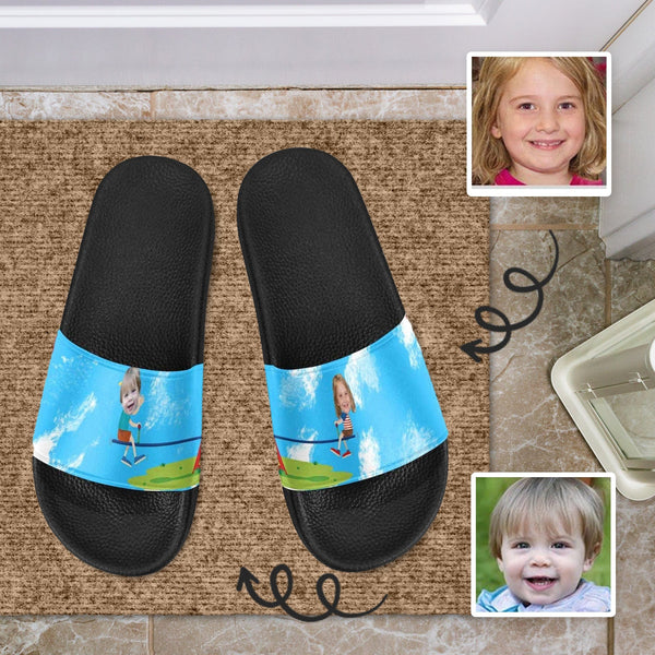 Custom Face Seesaw Men's Slide Sandals