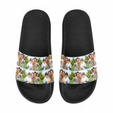 Custom Family Photo Men's Slide Sandals