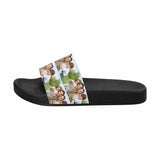 Custom Family Photo Men's Slide Sandals