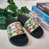 Custom Family Photo Women's Slide Sandals