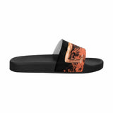 Custom Father Face Fire Men's Slide Sandals