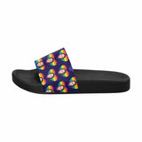 Custom Girlfriend Face Rainbow Love Men's Slide Sandal