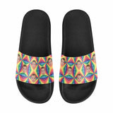 Custom Girlfriend Face Rainbow Love Men's Slide Sandal