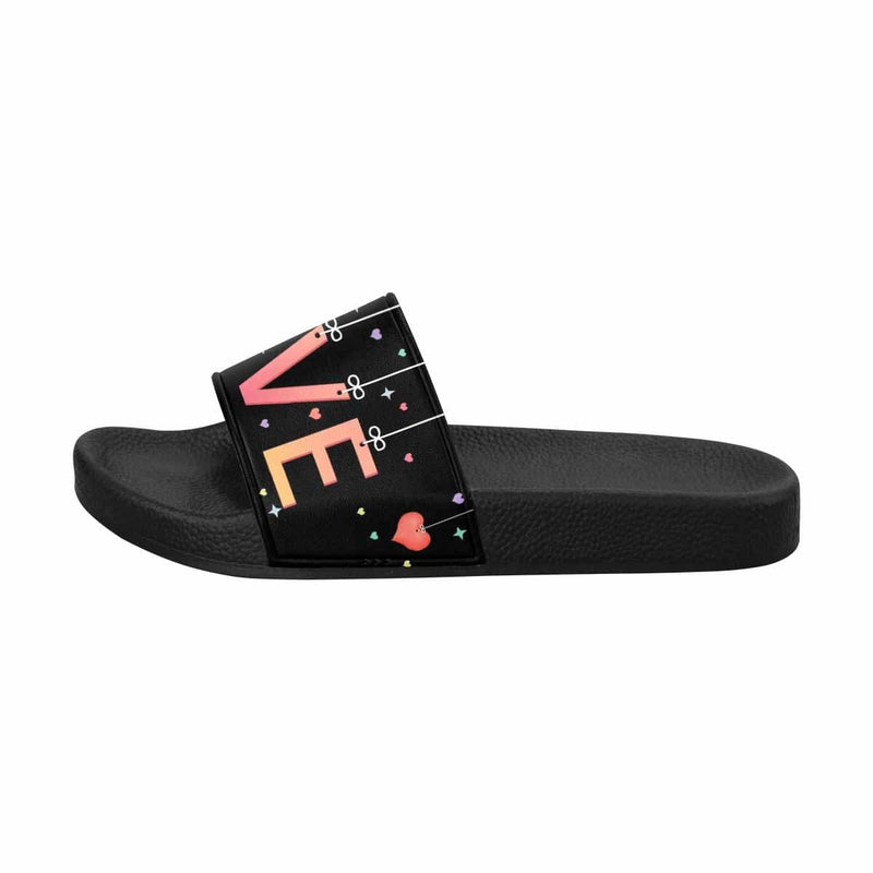 Custom Photo Sparkle Women's Slide Sandals