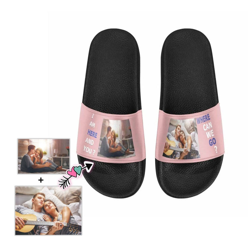 Custom Photo Where Men's Slide Sandals