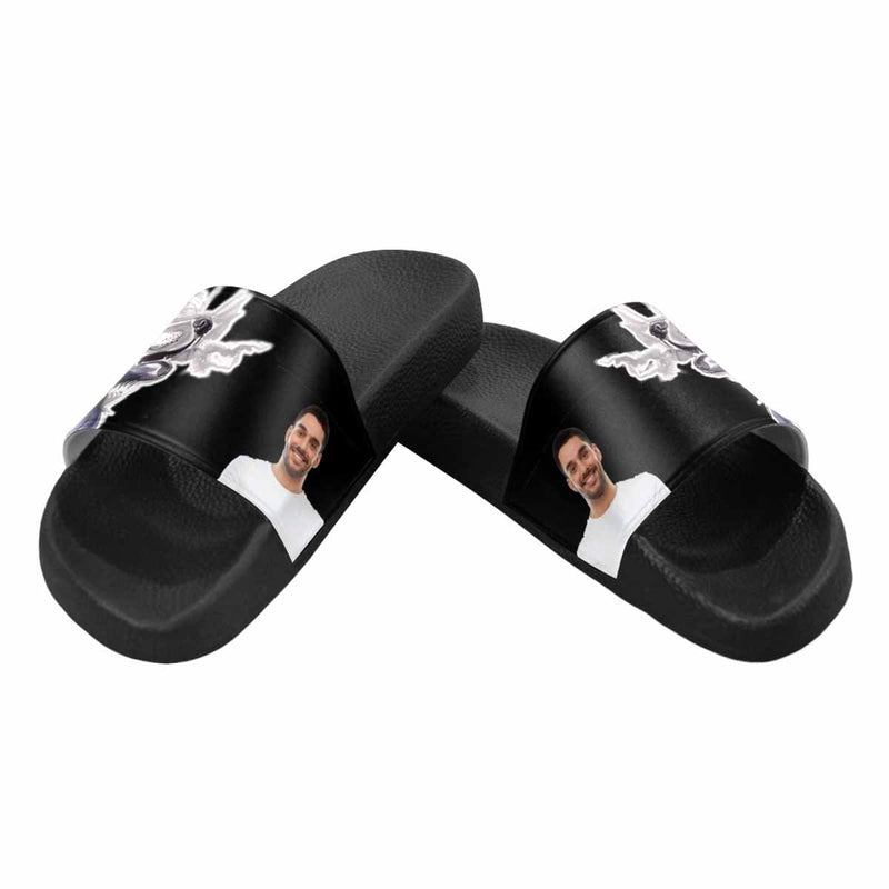 Custom Photo Wolf Women's Slide Sandals