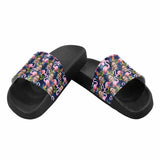 Custom Wife Face Pink Flamingo Men's Slide Sandals