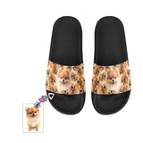 Custom Pet Face Smash Men's Slide Sandals