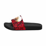 Custom Photo Roses Women's Slide Sandals