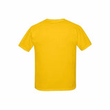 Custom Name Chief Yellow Kid's All Over Print T-shirt