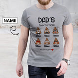 Personalized Name T-shirt I Love You Dad Create Your Own Father's Day Birthday Tee Shirt